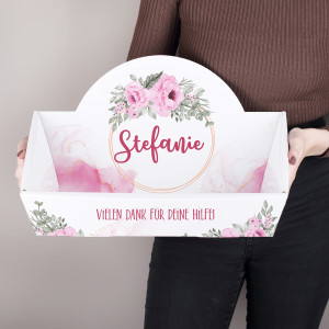 Geschenkkorb personalisiert mit Name & Text