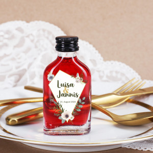 Kleiner Schnaps zur Hochzeit personalisiert