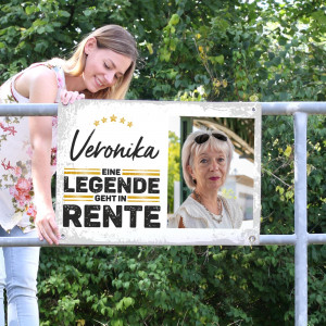 Banner zur Rente mit Foto personalisiert