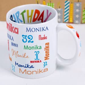 Personalisierte Tassen zum Geburtstag