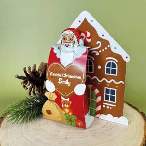 Schoko Weihnachtsmann personalisiert