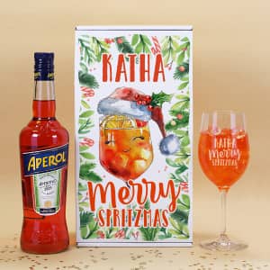 Aperol Geschenkset zu Weihnachten personalisiert