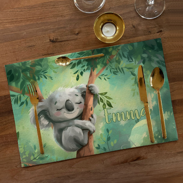 Platzdeckchen aus Filz mit niedlichem Koala Motiv