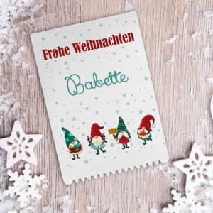 Eiskratzer zu Weihnachten personalisiert