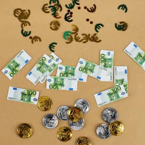 Lustiges Geld Konfetti