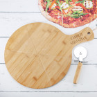 Pizzabrett - Love - mit Namensgravur zur Hochzeit oder zum Einzug