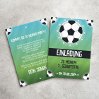 Einladungskarte im Fußballdesign mit Ihren Wunschtexten