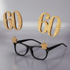 Party-Brille mit goldenen Zahlen - 60