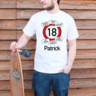 T-Shirt mit Verkehrsschild zum Geburtstag