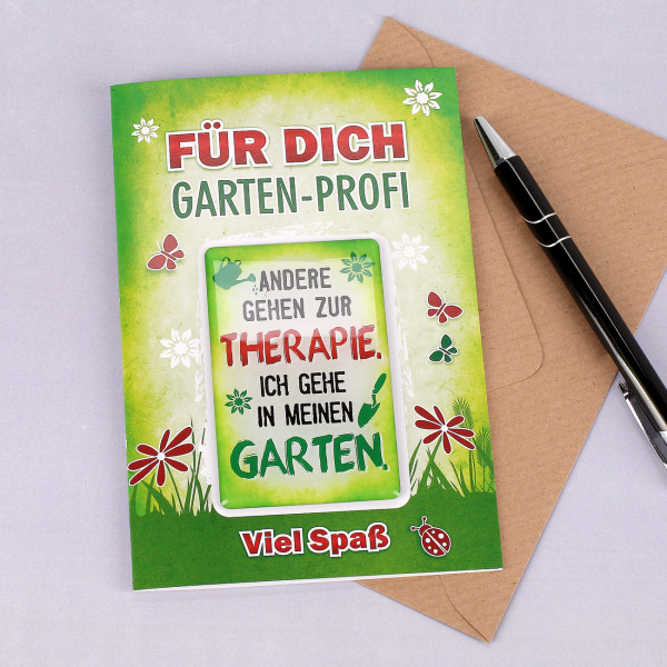 Karte Mit Magnet Fur Gartenfreunde