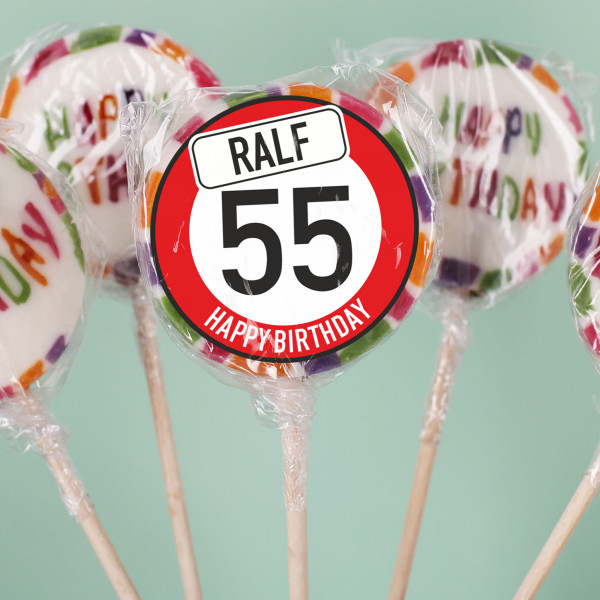 Persönlicher Lolli zum Geburtstag