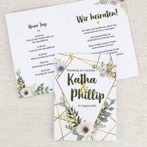 Personalisierte Einladungen zur Hochzeit