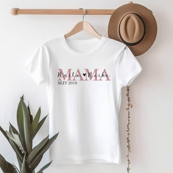 Weißes Tshirt für Mamas