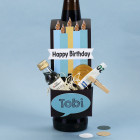 Füllbarer Flaschenanhänger zum Geburtstag als Geldgeschenk