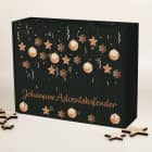 DIY Adventskalender zum selbst Befüllen mit Christbaumschmuck bedruckt