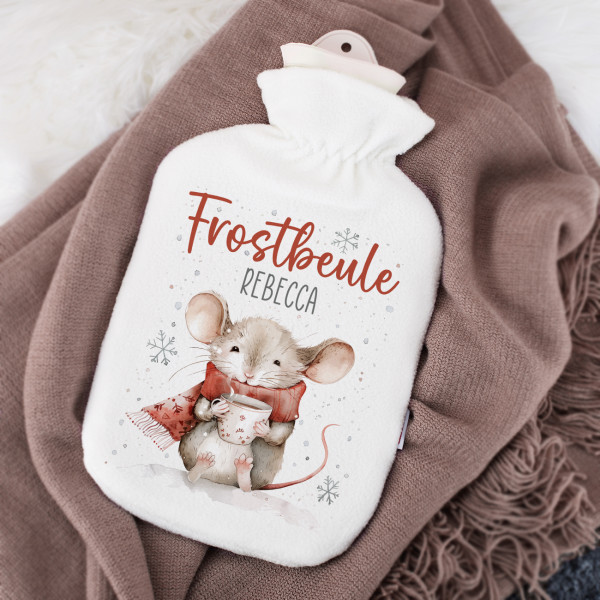 Wärmflasche für kleine Frostbeulen personalisiert mit Name